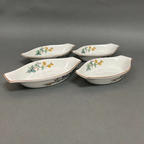 Woodhill Citation Au Gratin Augratin Bakeware Floral 8 1/2" Lot of 4 - Picture 2 of 6